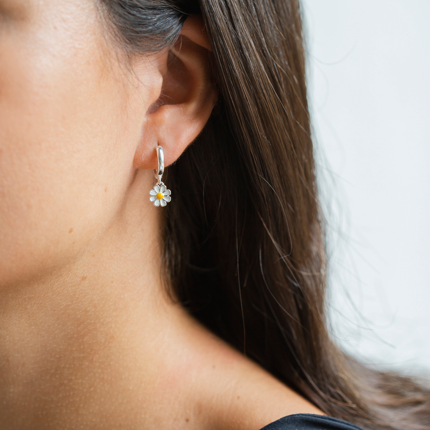 1+1 GRATIS Pendientes Margarita en plata S925