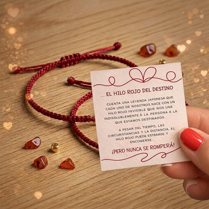 1+1 OFERTA Pulseras Hilo Rojo del Destino