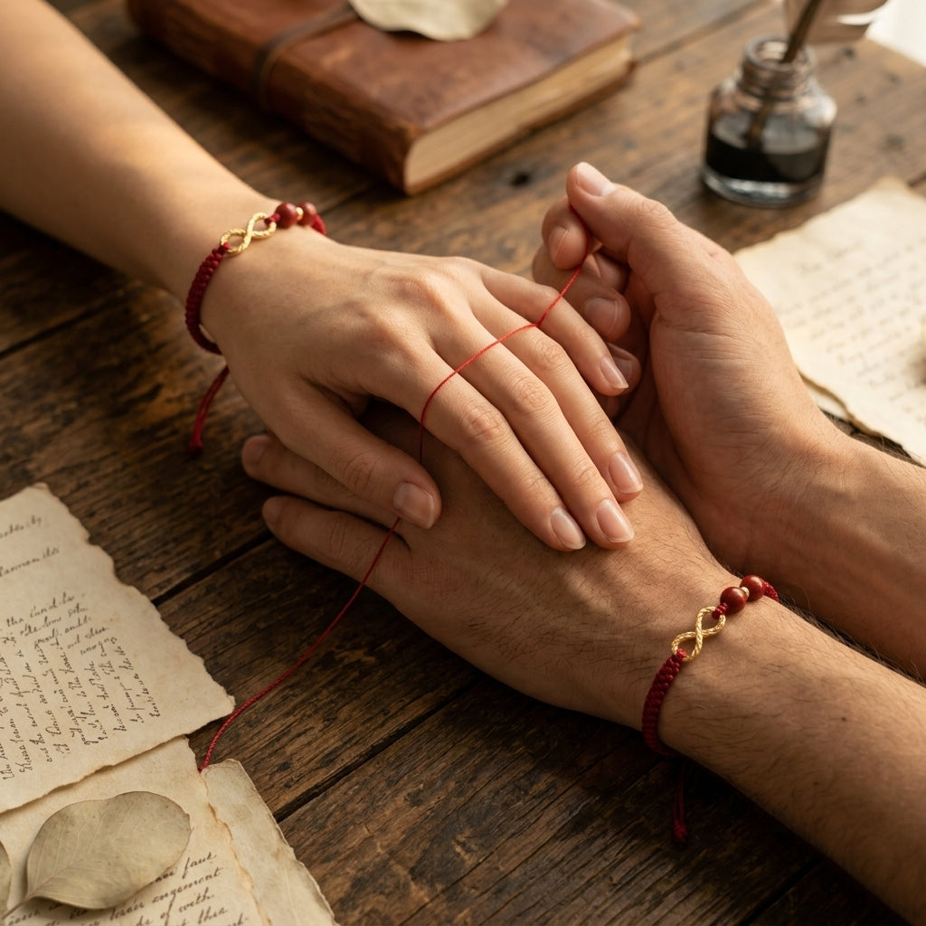 1+1 OFERTA Pulseras Hilo Rojo del Destino