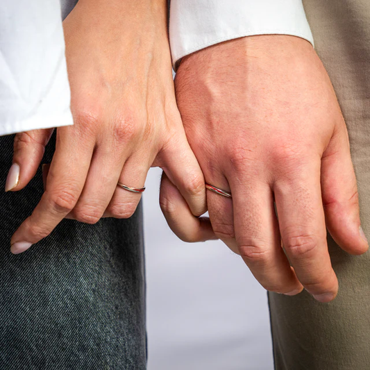 1+1 OFERTA Anillo Hilo Rojo del Destino PLATA S925